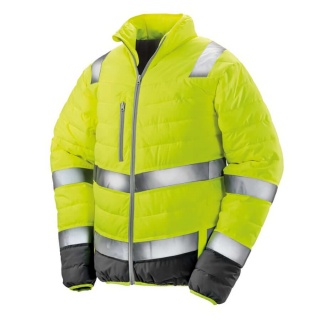 Result Safe Guard R325M Mens Hi Vis Soft Padded Safety Jacket